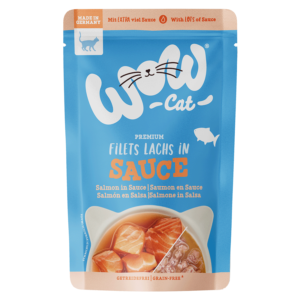 Bild: WOW Cat Filets Lachs in Sauce 