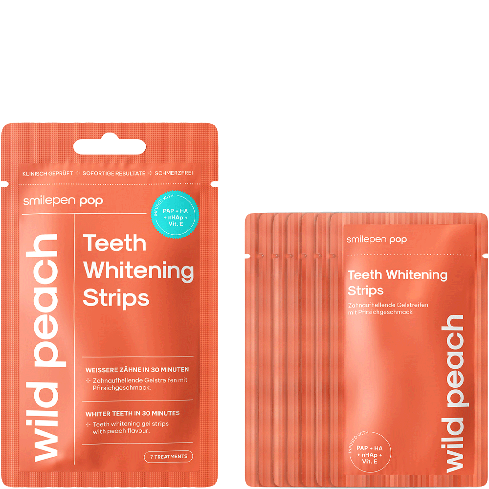 Bild: Smilepen Pop Teeth Whitening Strips Wild Peach 