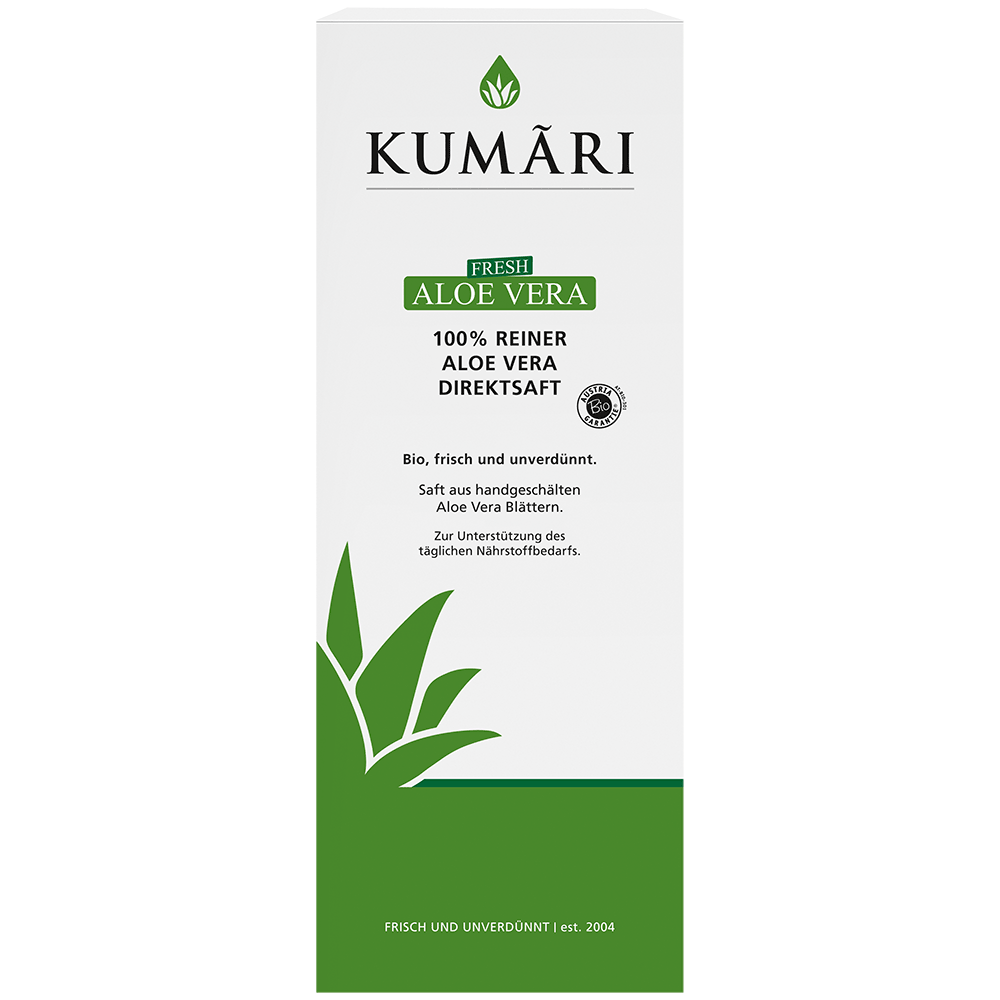 Bild: KUMARI Fresh Aloe Vera Direktsaft 