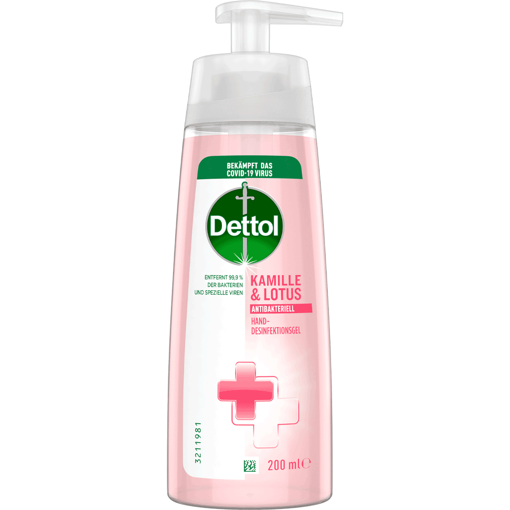 Bild: Dettol Handdesinfektionsgel Kamille & Lotus 