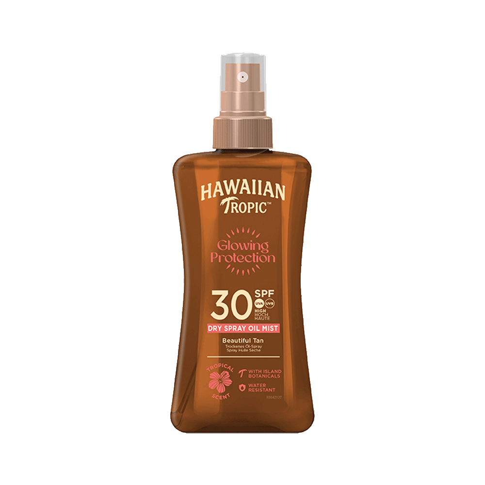 Bild: Hawaiian Tropic Glowing Protection Dry Spray Oil Mist LSF 30 