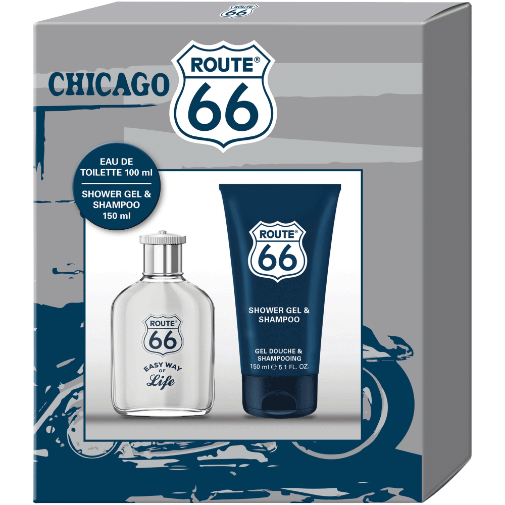 Bild: Route 66 Easy Way Of Life Geschenkset Eau de Toilette 100 ml + Duschgel 150 ml 