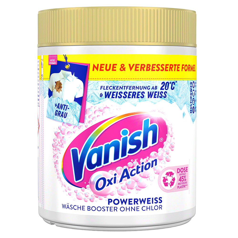 Bild: Vanish OxiAction Powerweiss Wäsche Booster 