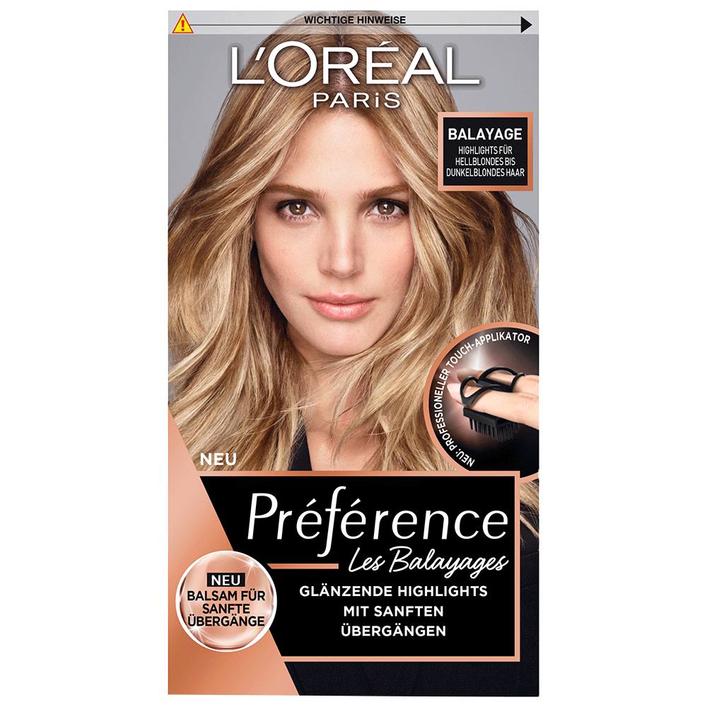 Bild: L'ORÉAL PARIS Préférence Haarfarbe balayage.