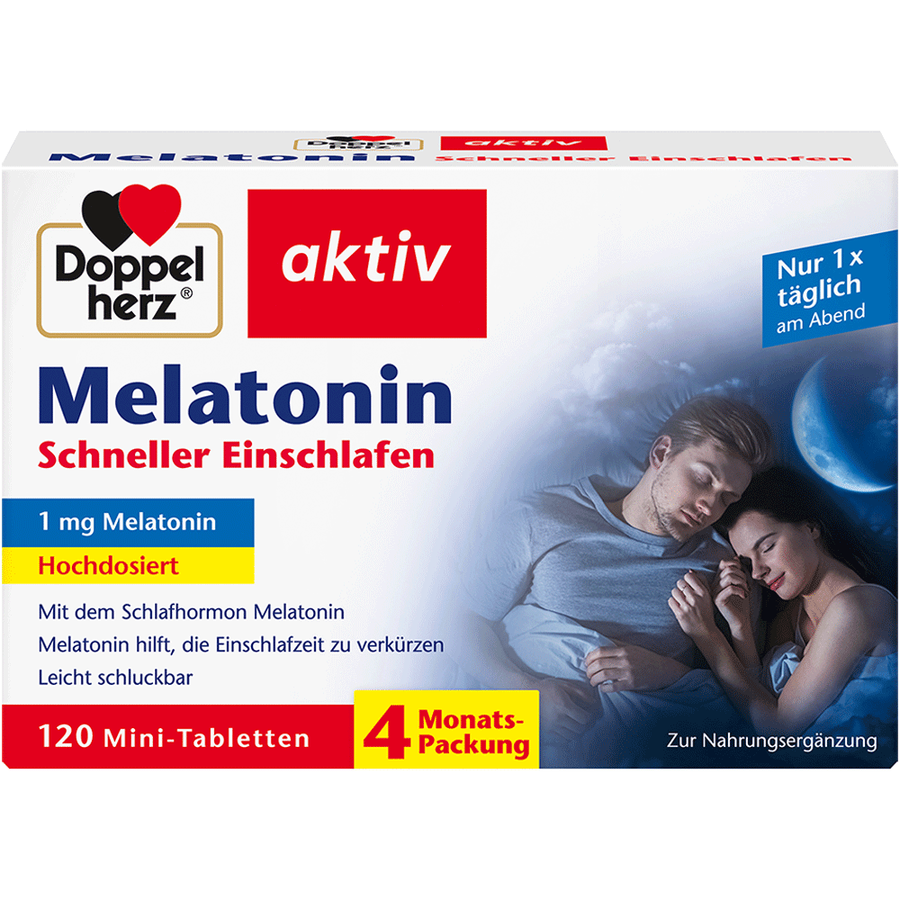 Bild: DOPPELHERZ Melatonin Großpackung 