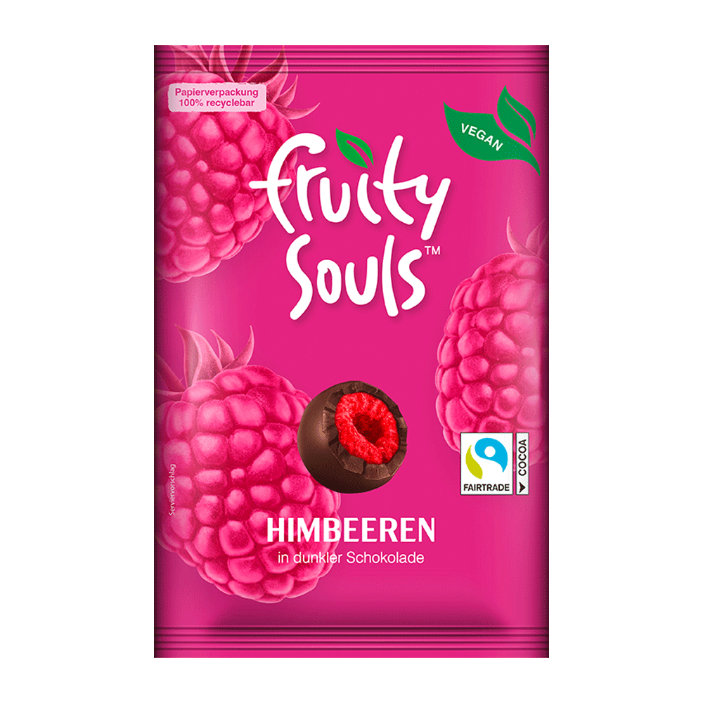 Bild: Fruity souls Himbeeren in dunkler Schokolade 