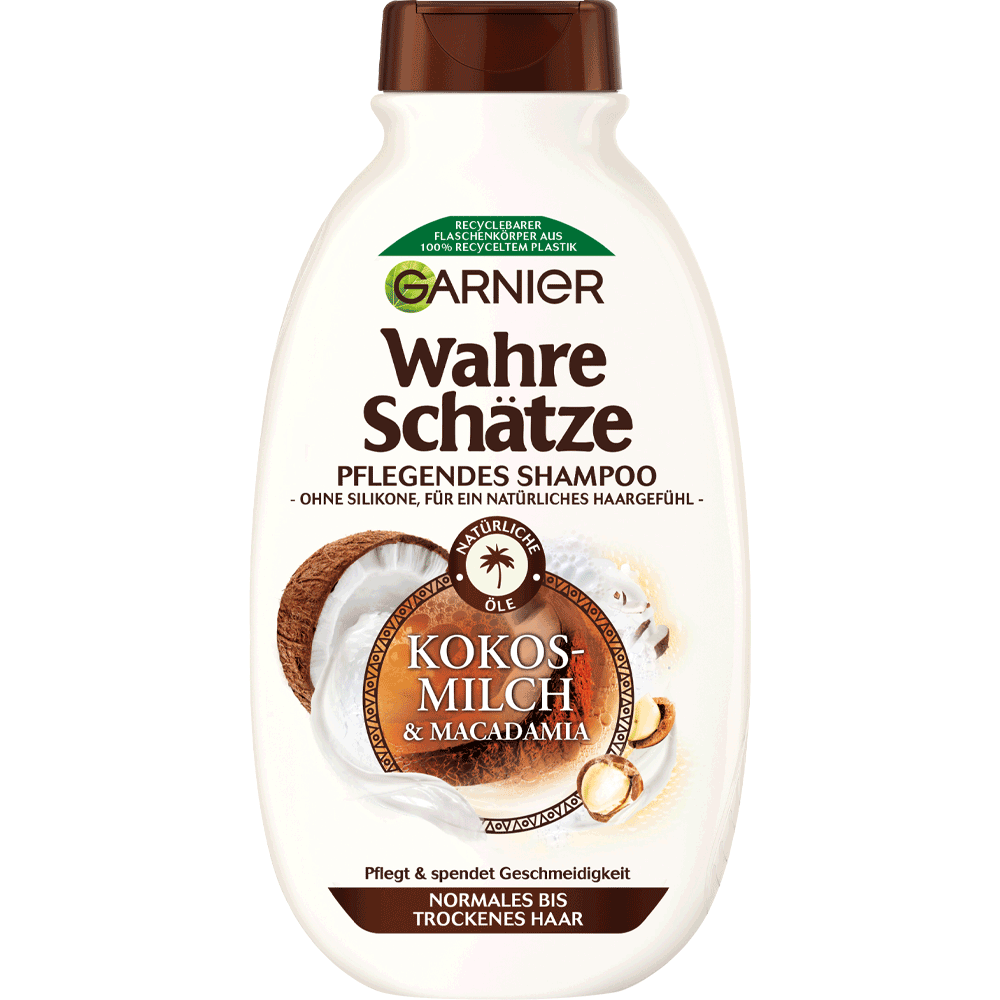 Bild: GARNIER Wahre Schätze Shampoo Kokosmilch & Macadamia 