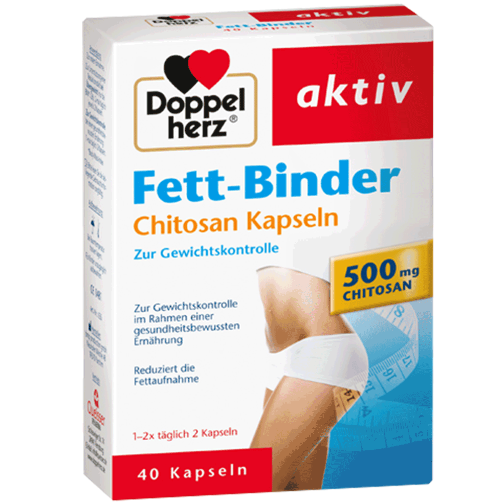 Bild: DOPPELHERZ Fett-Binder Chitiosan Kapseln 