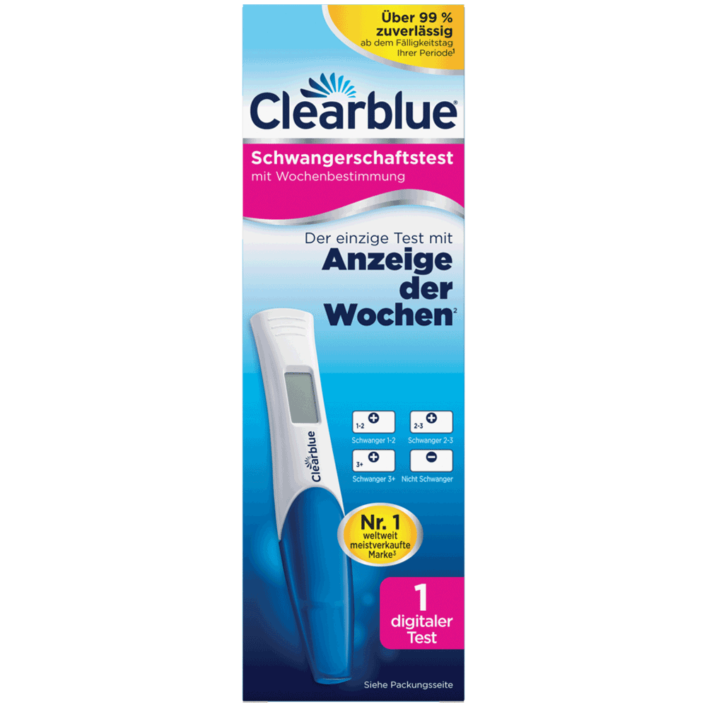 Bild: Clearblue Schwangerschaftsfrühtest 