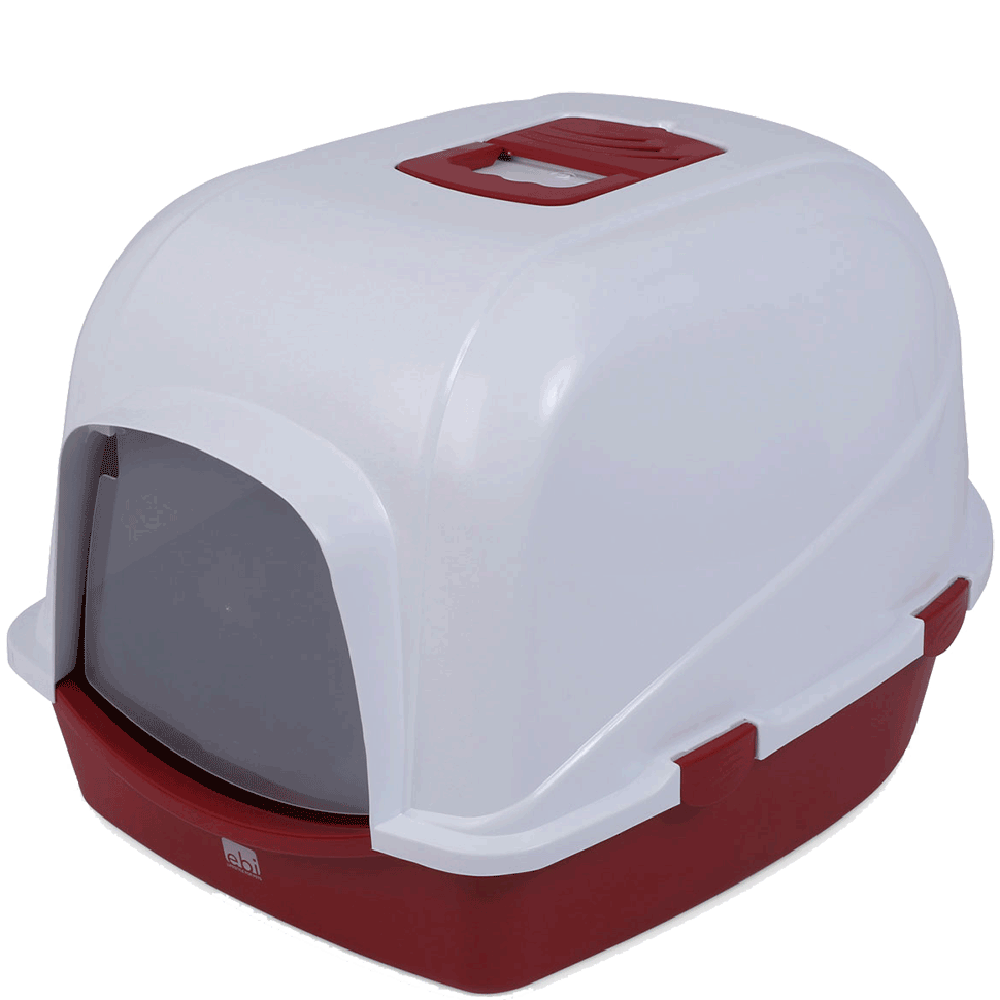 Bild: Europet-Bernina Katzentoilettenhaus Eco Jumbo rot