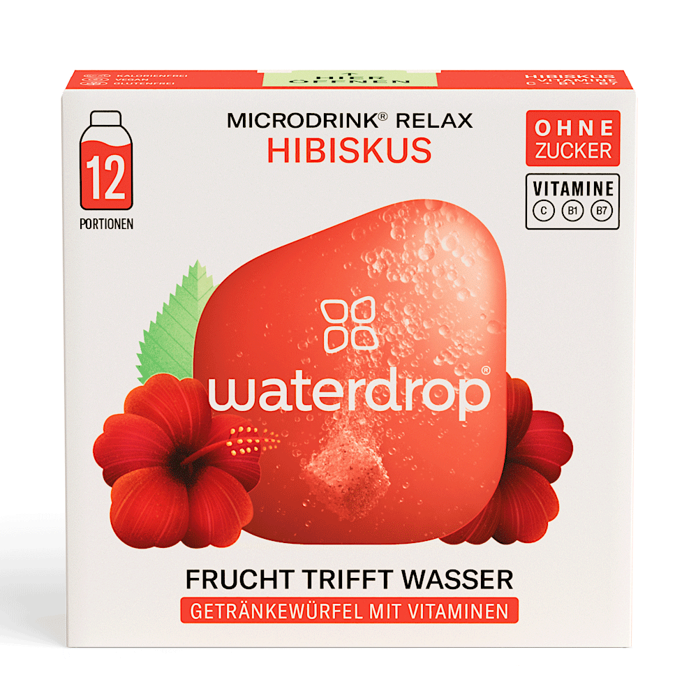 Bild: waterdrop Microdrink Relax Hibiskus 