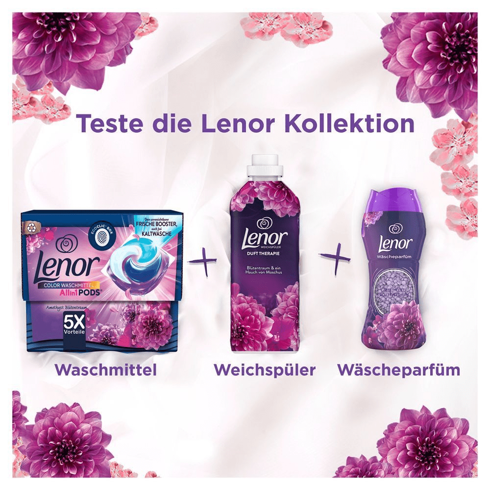 Bild: Lenor Waschmittel All-in-1 PODS® Amethyst Blütentraum 