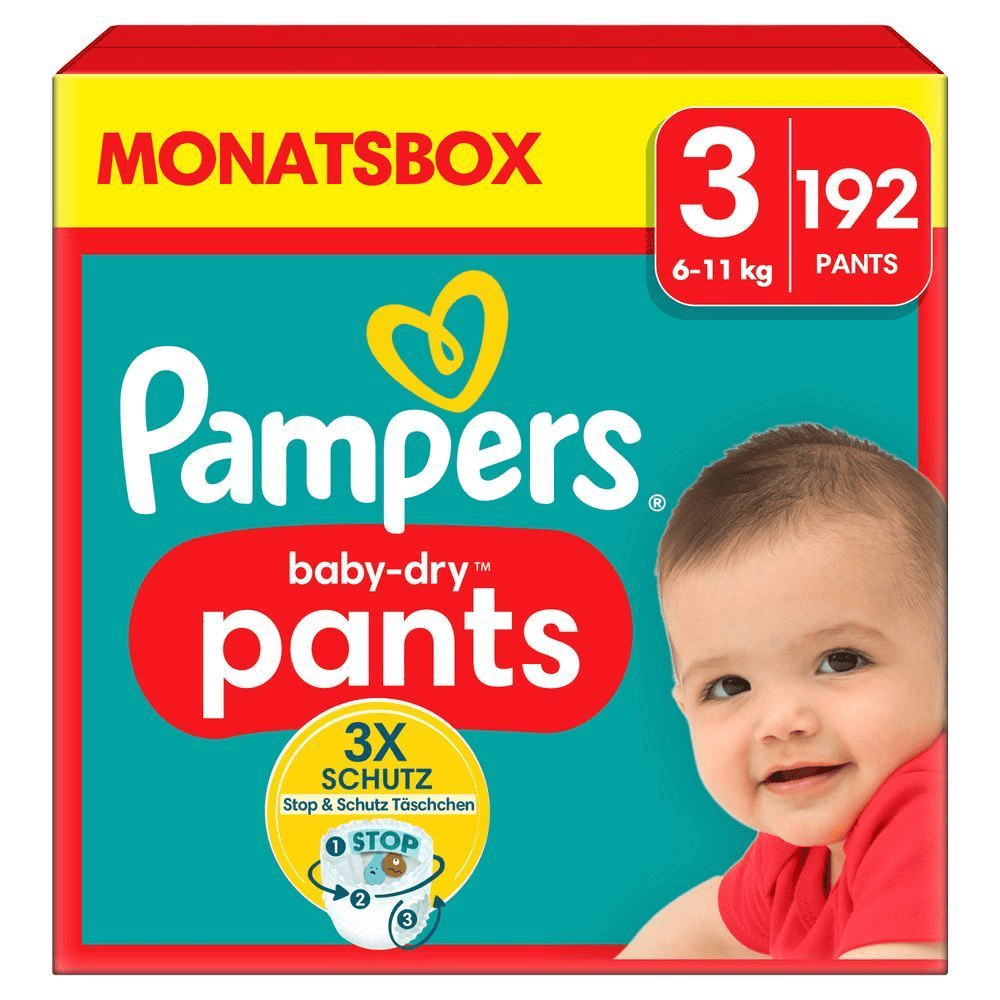 Bild: Pampers Baby-Dry Pants Größe 3, 6kg - 11kg 