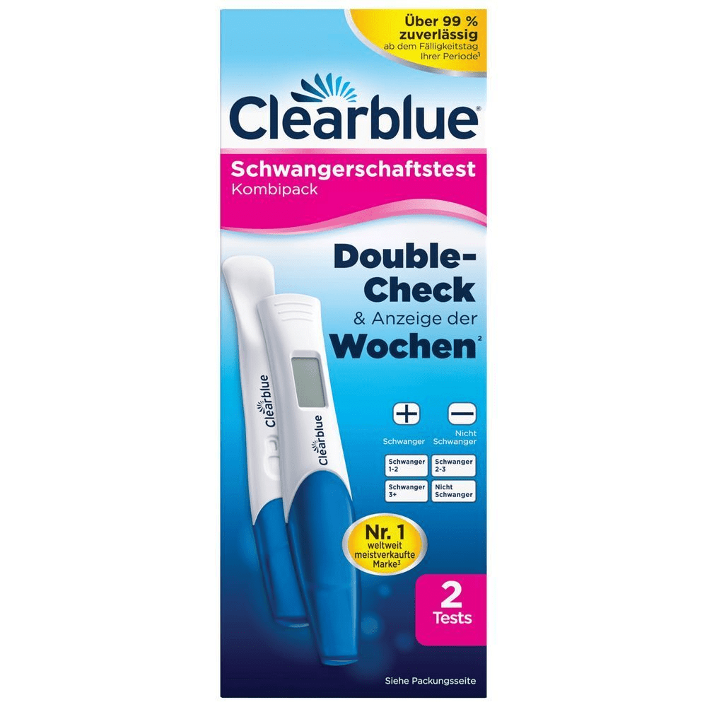 Bild: Clearblue Schwangerschaftstest Kombipack 