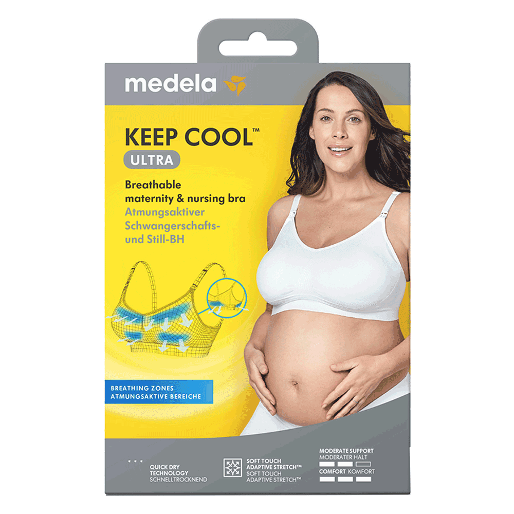 Bild: Medela Keep Cool Ultra Schwangerschafts- und Still BH white