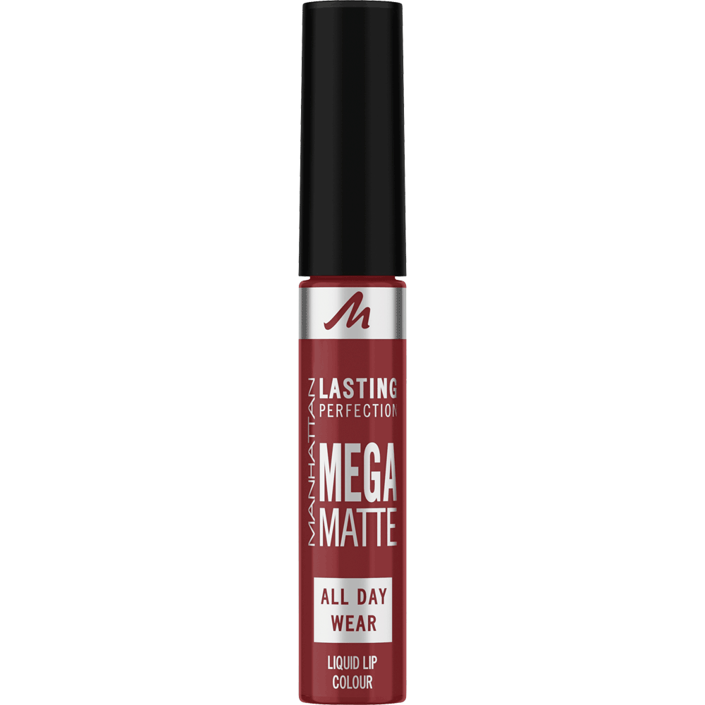 Bild: MANHATTAN Lasting Perfection Mega Matte Liquid Lip Colour ruby passion