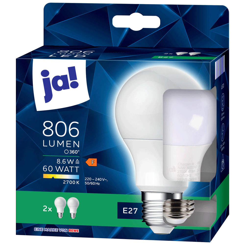 Bild: ja! LED Lampe 806 Lumen 