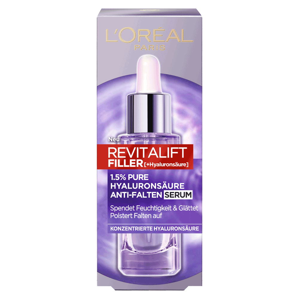 Bild: L'ORÉAL PARIS Revitalift Filler + Hyaluronsäure anti Falten Serum 