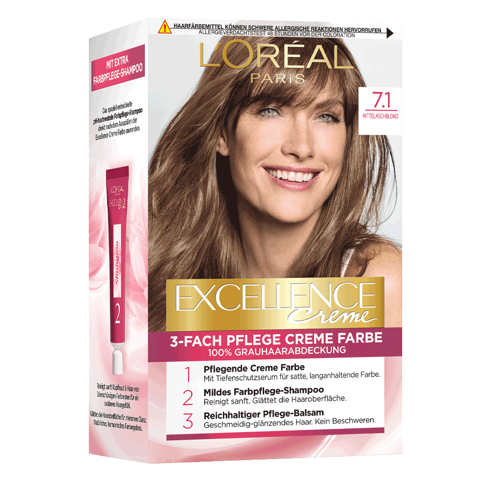 Bild: L'ORÉAL PARIS Excellence Creme-Coloration mittelaschblond