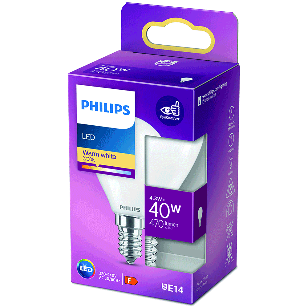 Bild: PHILIPS LED Tropfenlampe 40W 