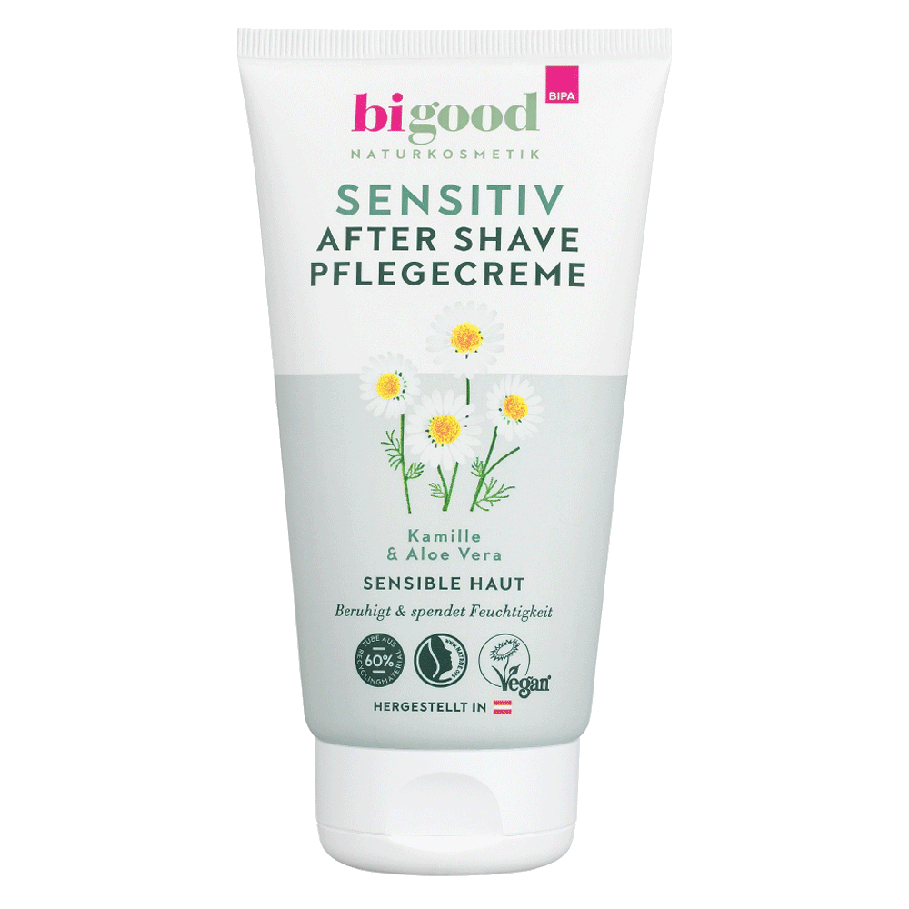 Bild: bi good Sensitiv After Shave Pflegecreme Kamille & Aloe Vera 