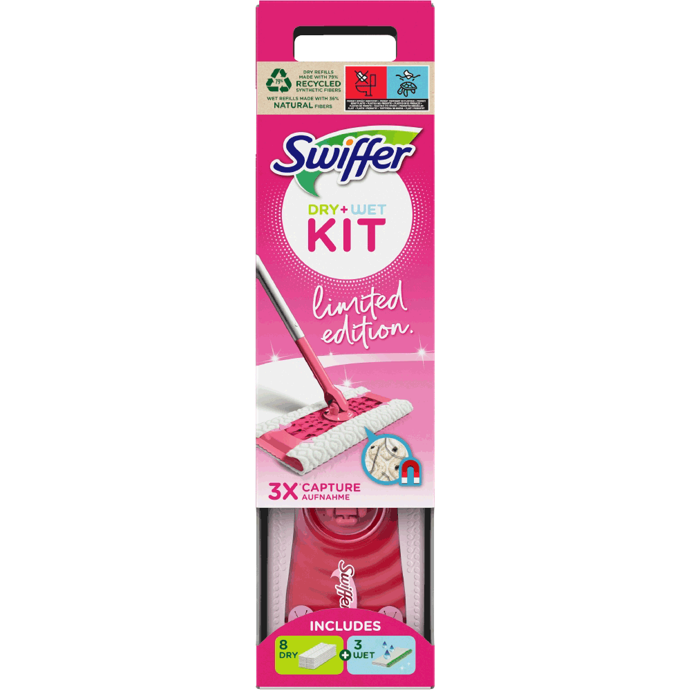 Bild: Swiffer Limited Edition Bodenwischer Starterset Pink 