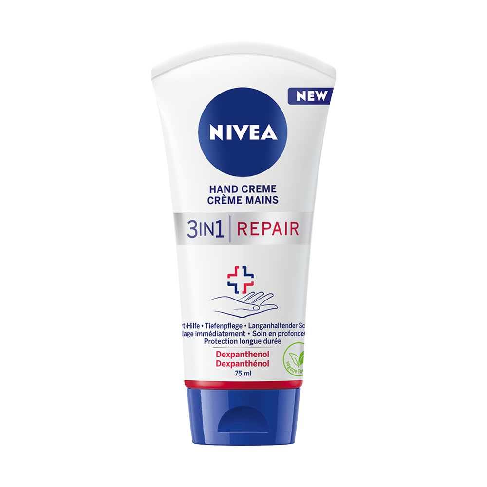 Bild: NIVEA 3in1 Repair Handcreme 