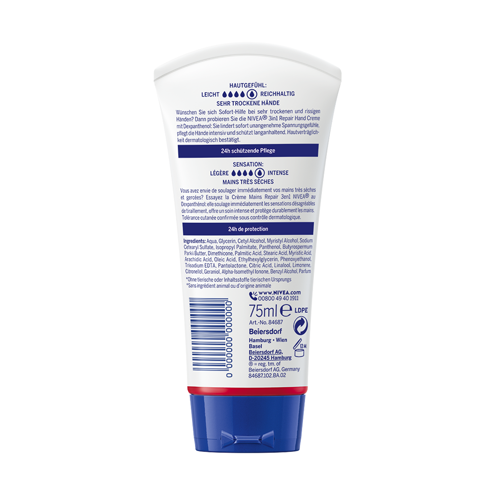 Bild: NIVEA 3in1 Repair Handcreme 