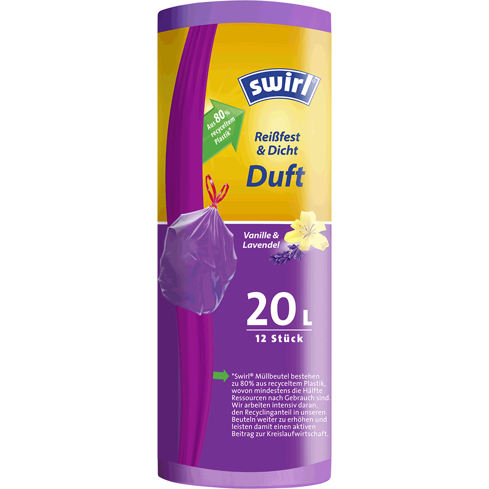 Bild: swirl Duftmüllbeutel Vanille-Lavendel 20 Liter 