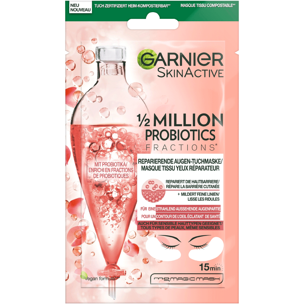 Bild: GARNIER SKIN ACTIVE Probiotik Augen-Tuchmaske 