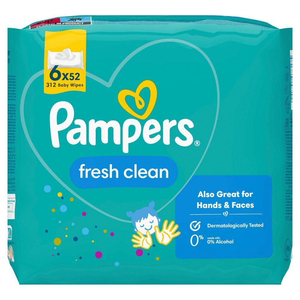 Bild: Pampers Fresh Clean Feuchttücher 6x52 