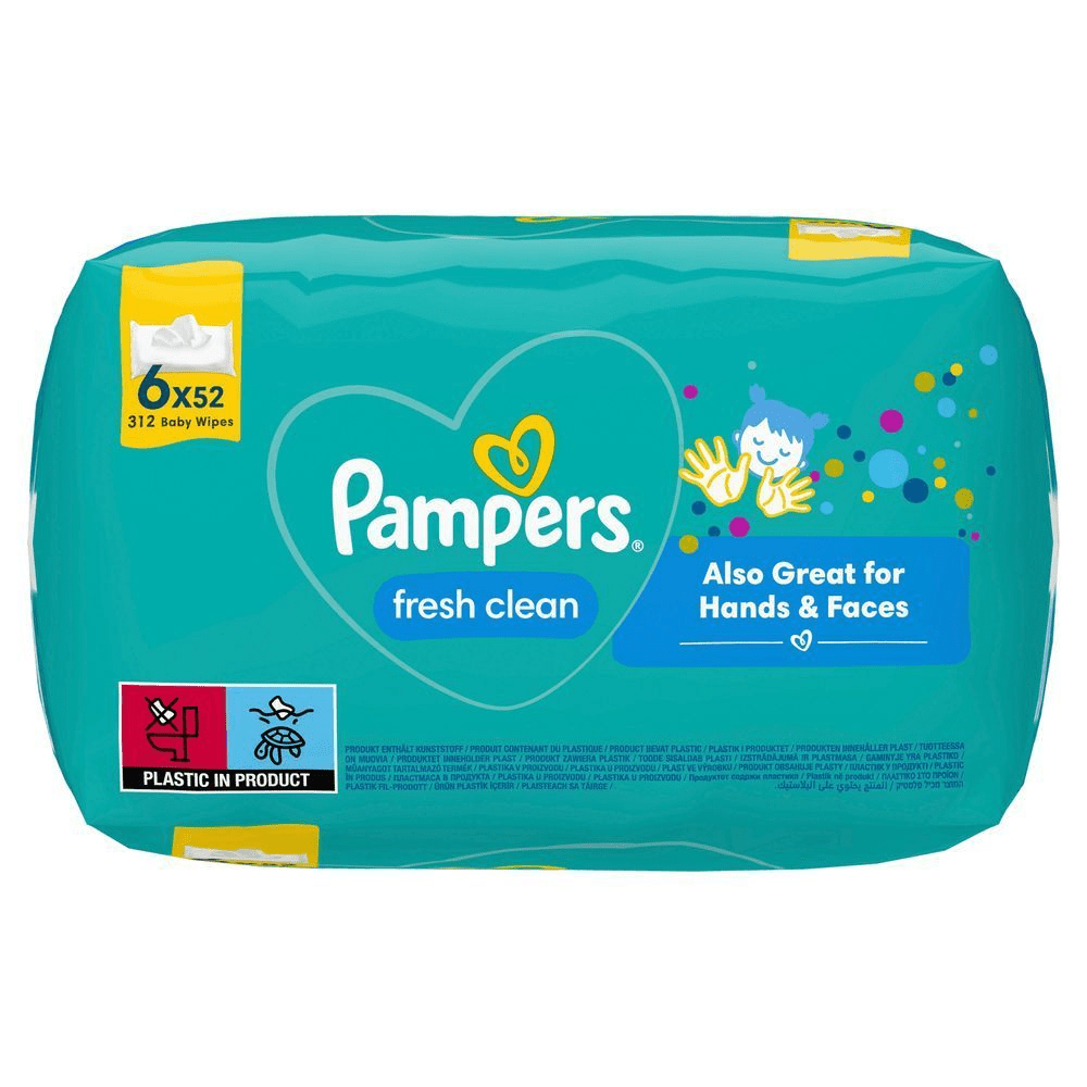 Bild: Pampers Fresh Clean Feuchttücher 6x52 