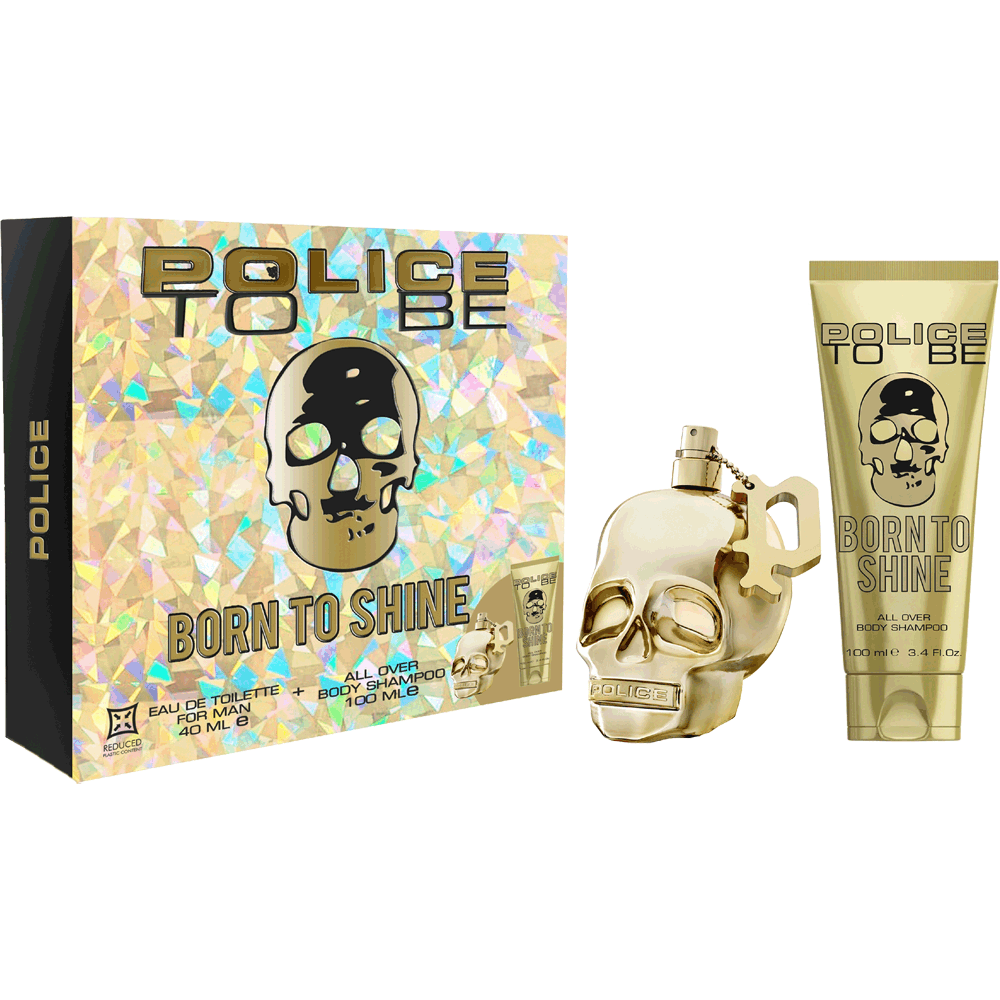 Bild: Police To Be Born To Shine Men Geschenkset Eau de Toilette 40 ml + Duschgel 100 ml 