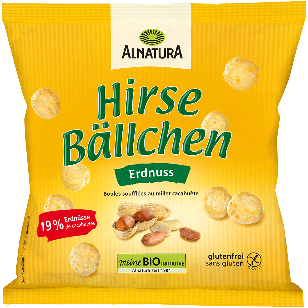 Bild: ALNATURA Hirse Bällchen Erdnuss 