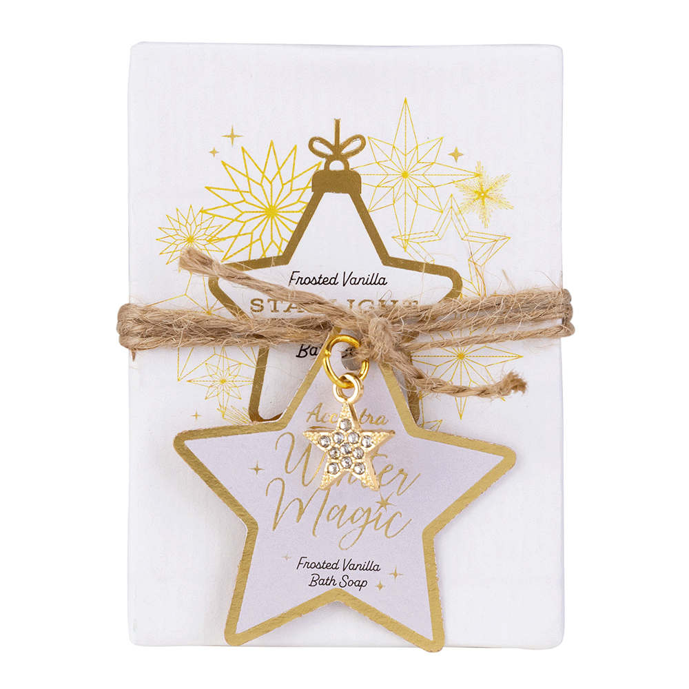 Bild: Accentra Seife Winter Magic Frostet Vanilla mit Charm Anhänger 