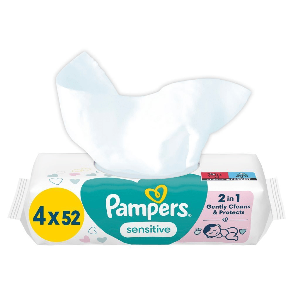 Bild: Pampers Sensitive Feuchttücher 4x52 