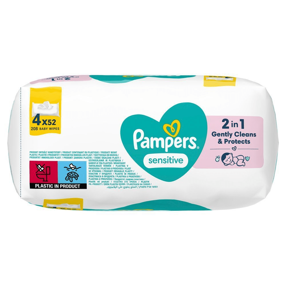 Bild: Pampers Sensitive Feuchttücher 4x52 