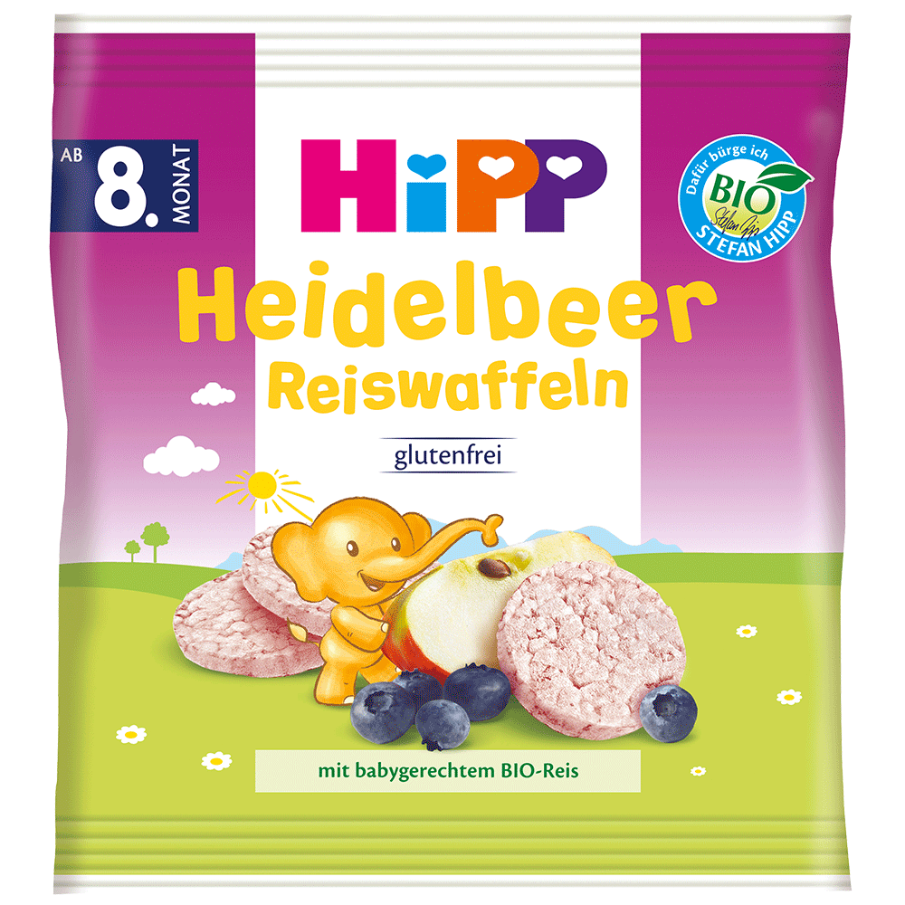 Bild: HiPP Heidelbeer Reiswaffeln 