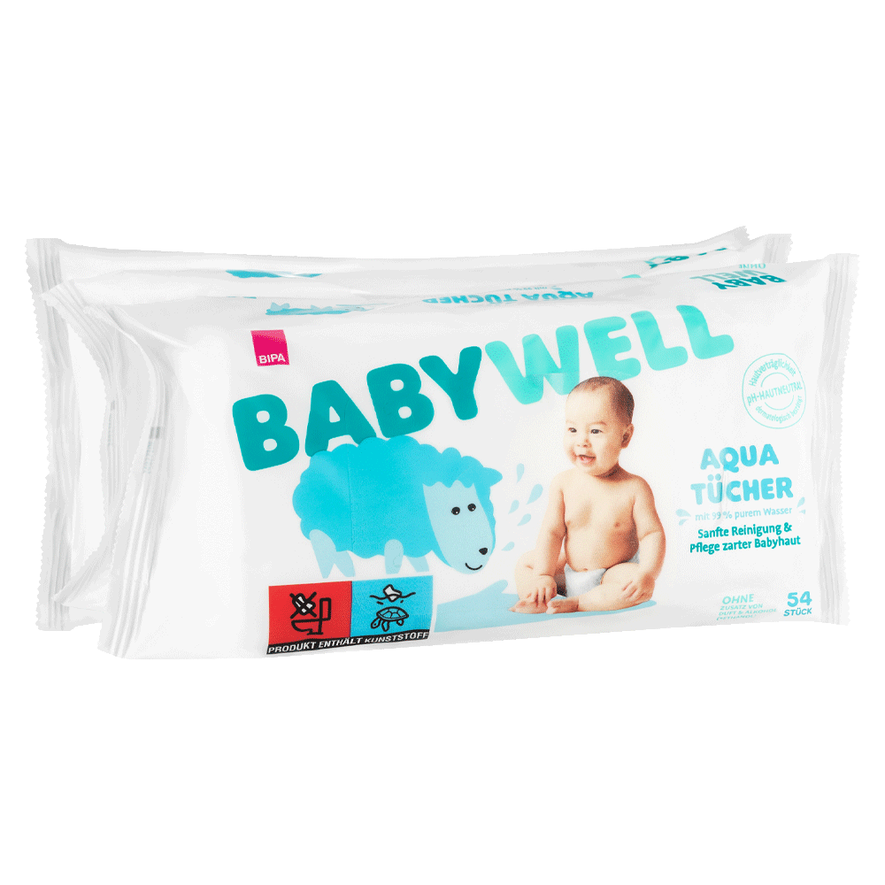 Bild: BABYWELL Aqua Tücher, 3x54 Stück 