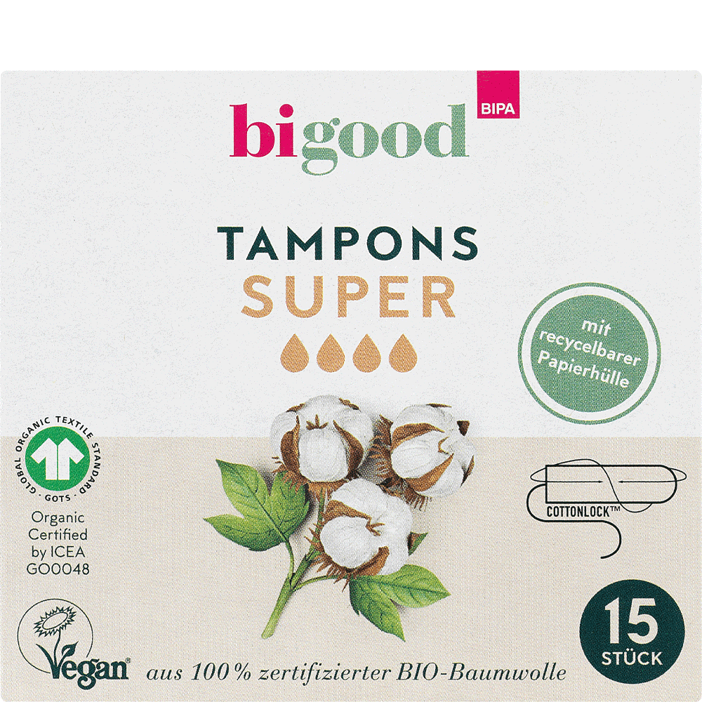 Bild: bi good Tampons Super 