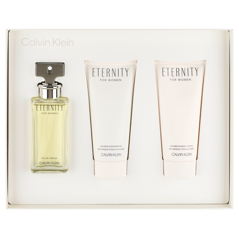 Bild: Calvin Klein Eternity Geschenkset Eau de Parfum 50 ml + Bodylotion 100 ml + Duschgel 100 ml 