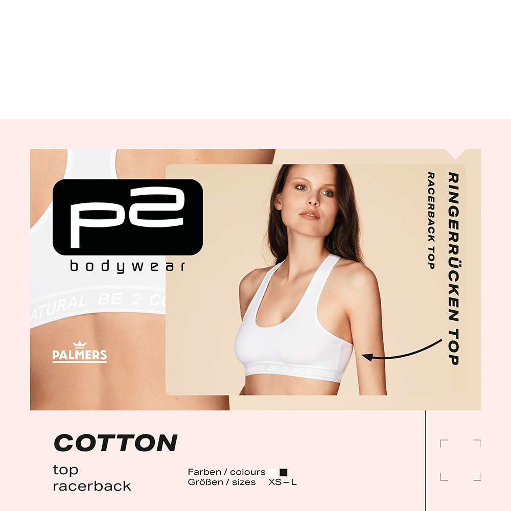 Bild: p2 Cotton Top Racerback weiß