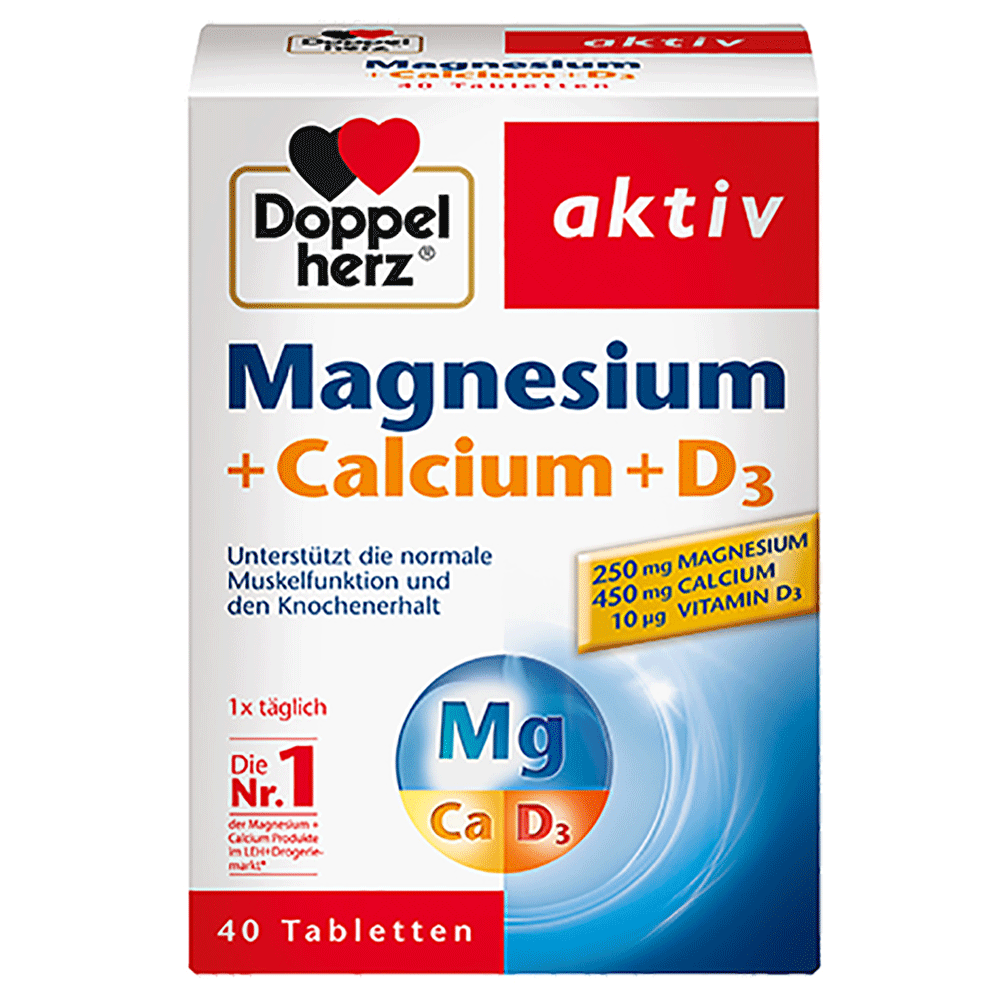 Bild: DOPPELHERZ Magnesium + Calcium + D3 