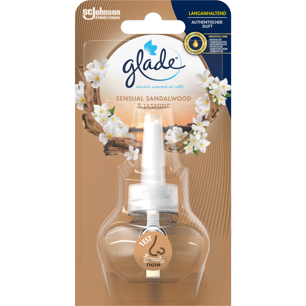 Bild: Glade Electric Scented Oil Sensual Sandalwood & Jasmine Nachfüllung 