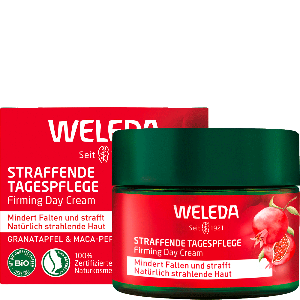 Bild: WELEDA Straffende Tagespflege Granatapfel & Maca- Peptide 