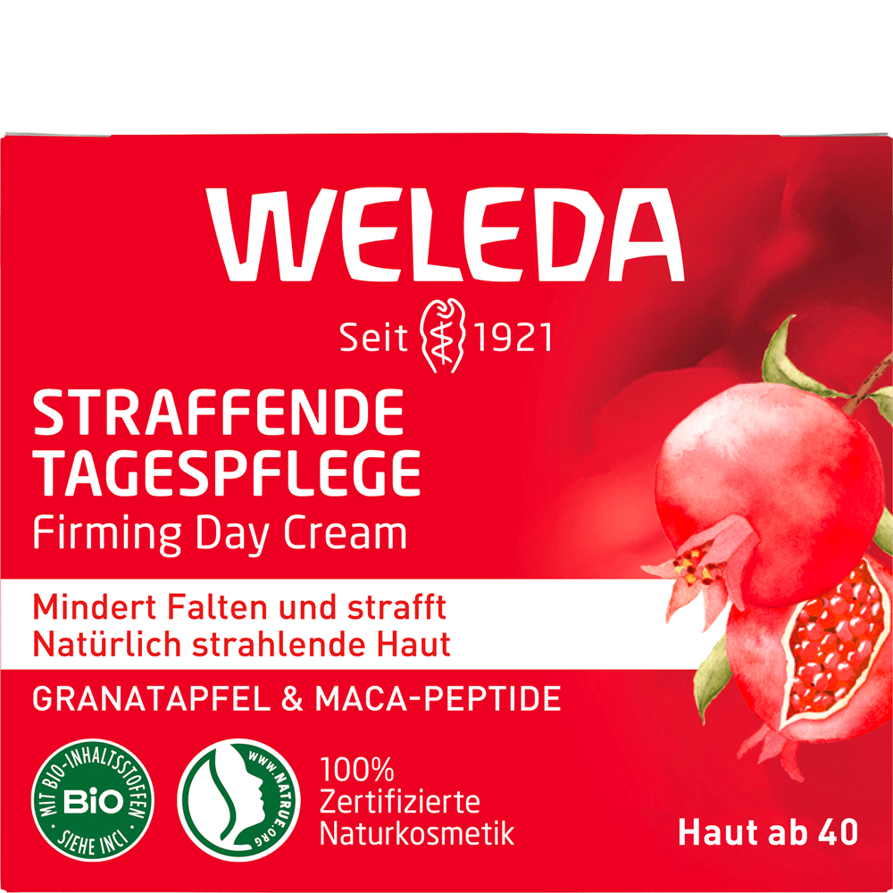 Bild: WELEDA Straffende Tagespflege Granatapfel & Maca- Peptide 