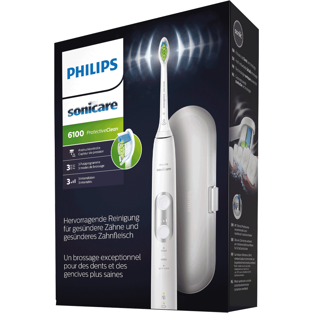 Bild: PHILIPS Sonicare Elektrische Zahnbürste 6100 Protective Clean 