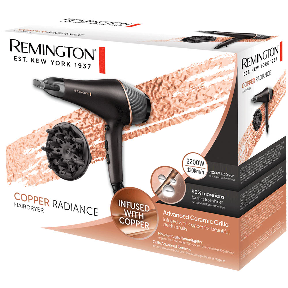 Bild: Remington Copper Radiance Haartrockner 