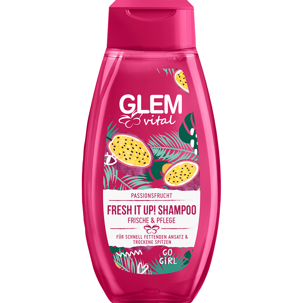 Bild: GlemVital Shampoo Fresh it up! Passionsfrucht 