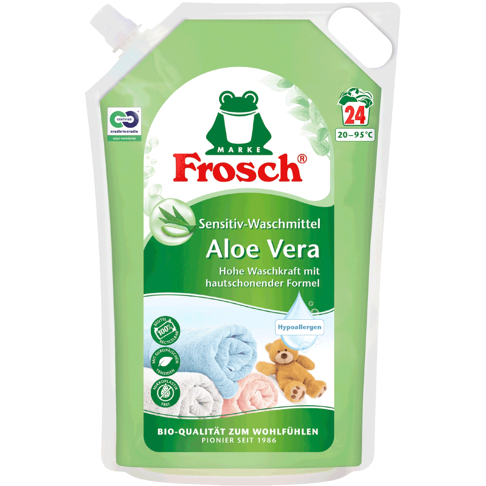 Bild: Frosch Waschmittel Sensitiv Aloe Vera 